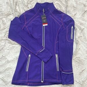 Kirkland Signature Performance Zip-Up activewear Jacket | Purple | NWT | Medium